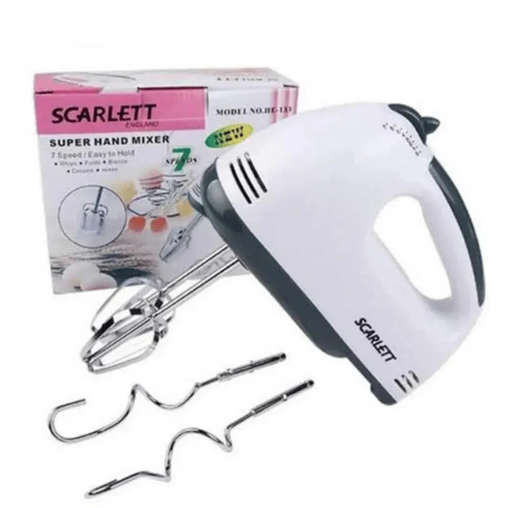 Electric Egg Beater 7 Speed 180W White ABS