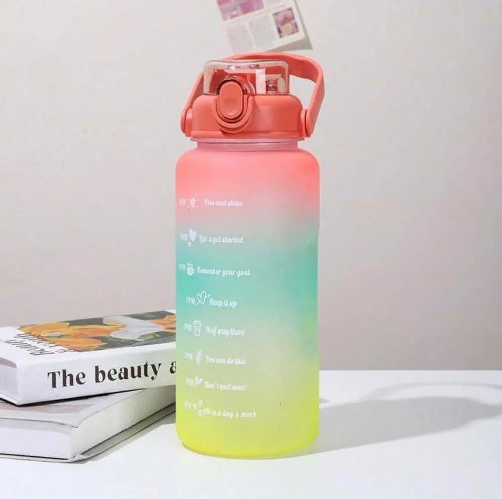 3-Piece Gradient Water Bottles Set for Gym Office Use
